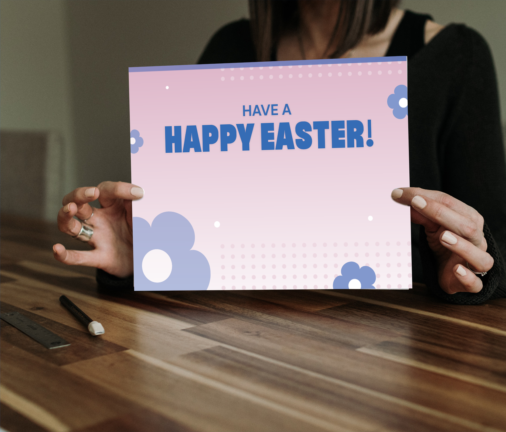 placemat image with name and message